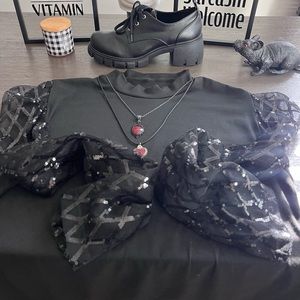 SODA
Soda Women's Lace Up Oxford Lug Platform Block Heel Shoes, Black,10M US